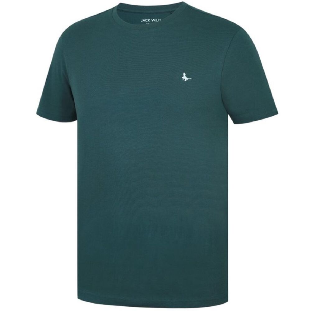 Jack Wills Mens Sandleford Logo T-Shirt / Pine